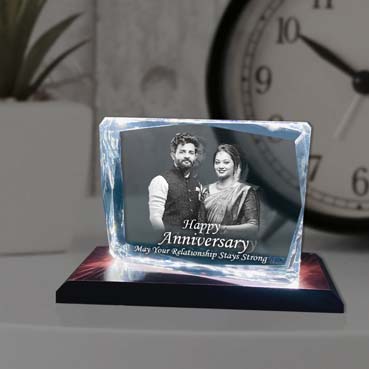 Anniversary Gift for Daughter Personalised 3D Crystal (100x130x25mm)