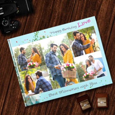 Personalised Photo Album (12.5'x9') for Husband Birthday