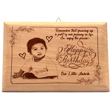 Birthday Gift for Child Wooden Photo Frame (7'x5')
