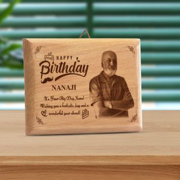 Birthday Gift for Grand Father Wooden Photo Frame (5'x4')