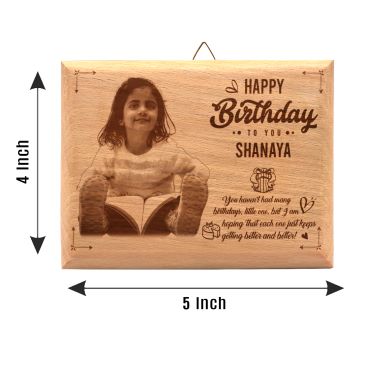 Birthday Gift for Girl Child Wooden Photo Frame (5&#039;x4&#039;)-23