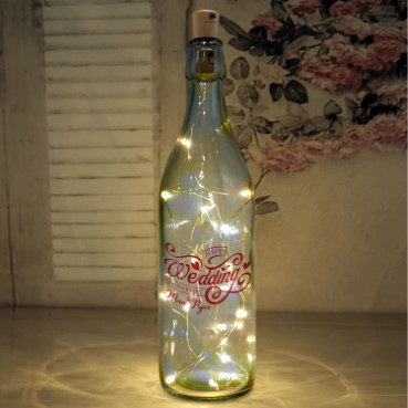 LED Bottle Lamp Personalised for Mother Anniversary
