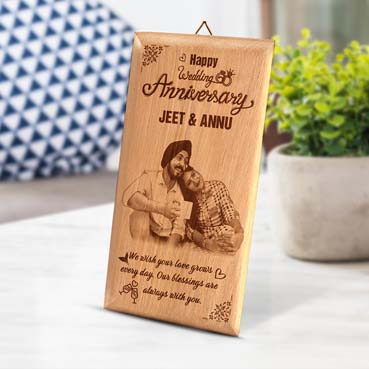 Anniversary Gift for Daughter Wooden Photo Frame (7'x4')