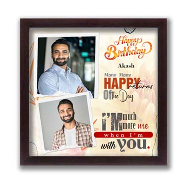 Personalised Photo Frame for Boy Friend Birthday (12'x12')