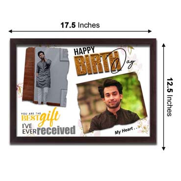 Personalised Photo Frame Collage for Son Birthday (17'x12')