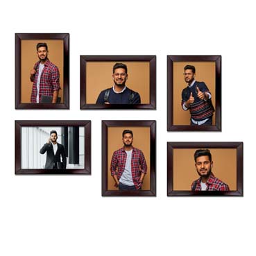 Personalised Photo Frame set for Male Friend Birthday (7'x5':6nos)