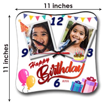 Wall Clock Personalised for Child Birthday (11'x11')