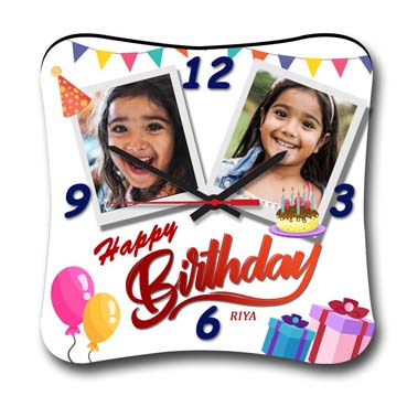Wall Clock Personalised for Child Birthday (11'x11')