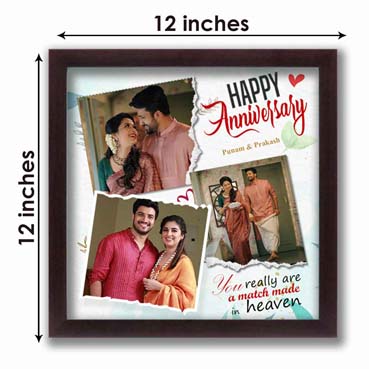 Personalised Photo Frame for Wife Anniversary (12'x12')