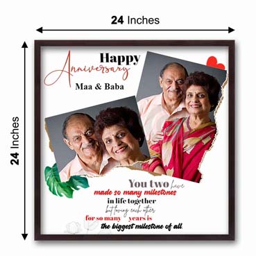 Personalised Photo Frame for Mother Anniversary (24'x24')