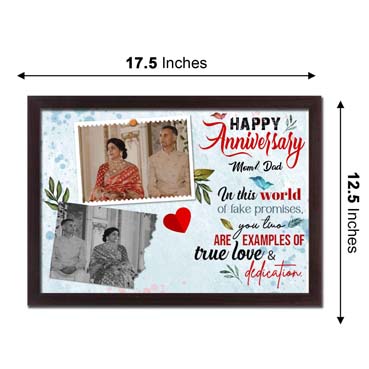 Personalised Photo Frame Collage for Mother Anniversary (17'x12')