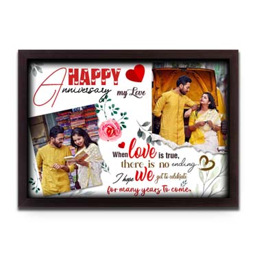 Personalised Photo Frame Collage for Girlfriend  Anniversary (17'x12')
