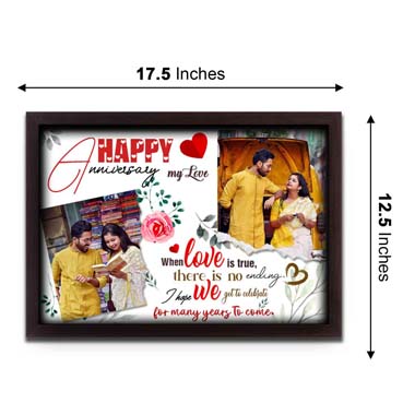 Personalised Photo Frame Collage for Girlfriend  Anniversary (17'x12')