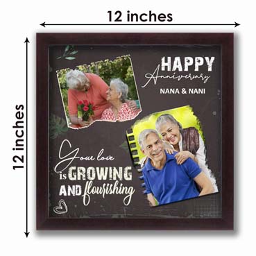 Personalised Photo Frame for Grand Mother Anniversary (12'x12')