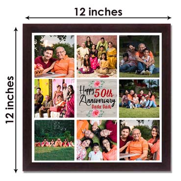 Personalised Photo Collage for Grand Mother Anniversary (12'x12')