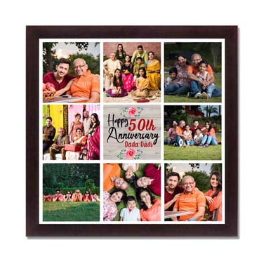 Personalised Photo Collage for Grand Mother Anniversary (12'x12')