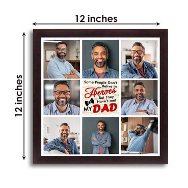 Personalised Photo Collage for Father Birthday (12'x12')