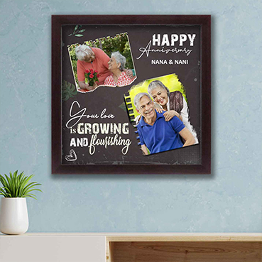 Personalised Photo Frame for Grand Mother Anniversary (12'x12')