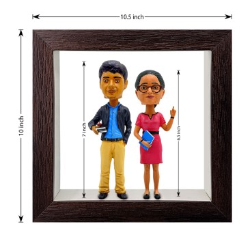 Personalised Framed Bobblehead Miniature F-BOB-C-05