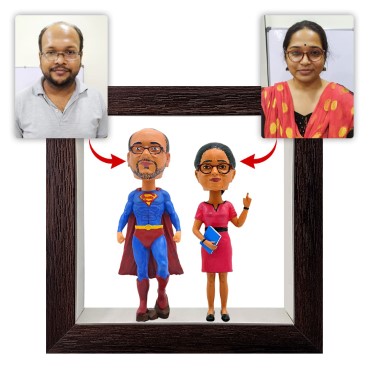 Personalised Framed Bobblehead Miniature F-BOB-C-22