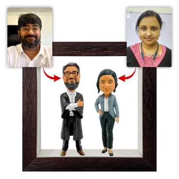 Personalised Framed Bobblehead Miniature F-BOB-C-24