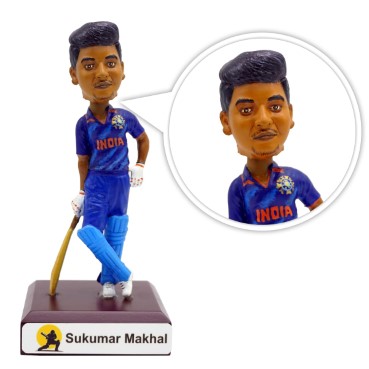 Personalised Bobblehead Miniature For Cricketer