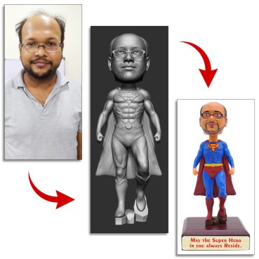 Personalised Bobblehead Miniature For Superman