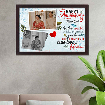 Personalised Photo Frame Collage for Mother Anniversary (17'x12')