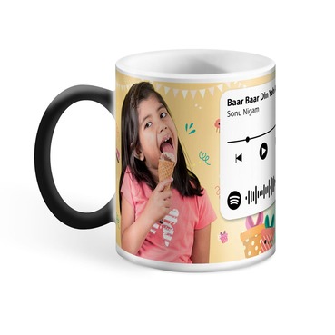 Customised Spotify Code Music Photo Magic Mug Gift