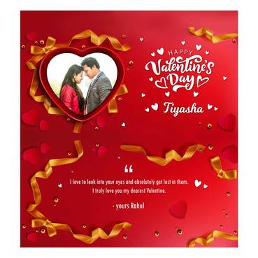 Personalised Chocolate Wrapper with Medium Chocolate for Valentine&#039;s Day