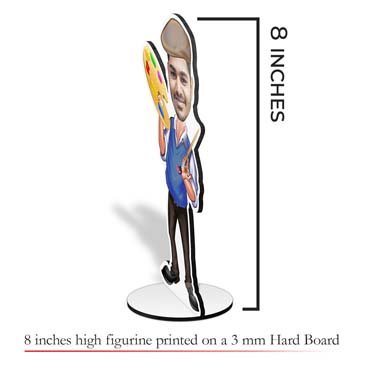 Personalized Single Caricature For Boys Painter-1