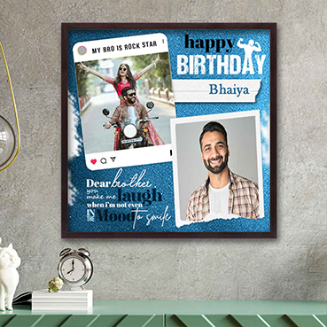 Personalised Photo Frame for Brother Birthday (24'x24')