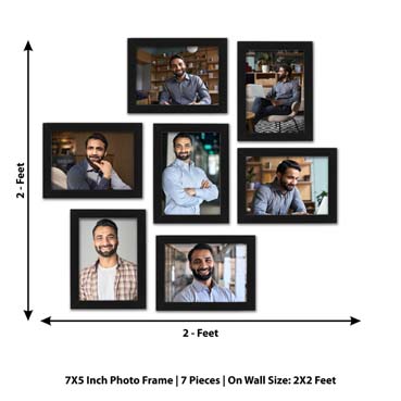 Personalised Photo Frame set for Father Birthday (7'x5':7nos)