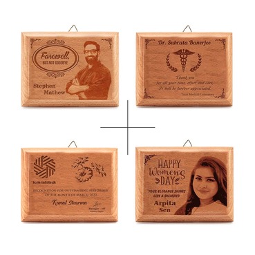 Perfect Personalized Wooden Photo Plaque as Gift (5PCS)